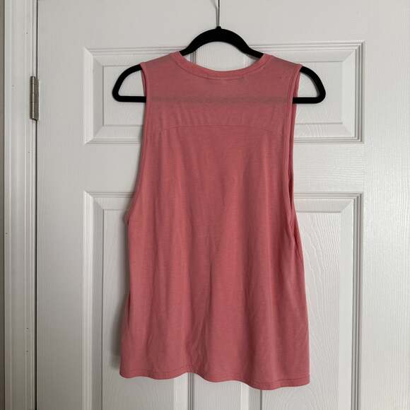 Gymshark Heritage Washed Cut Off Tank - Vintage Pink - Picture 4 of 4